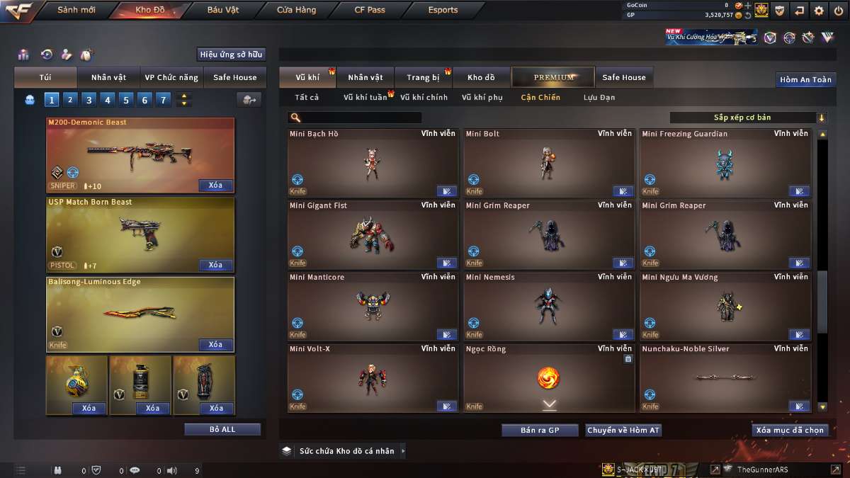 shop acc cf uy tin gia re